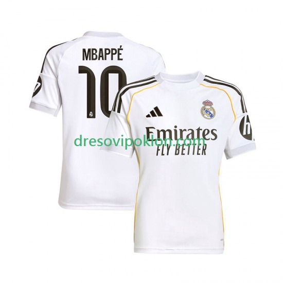Real Madrid Mbappé Kylian 10 Dres Domaći 2025-2026 Kratkih Rukava ,Muški