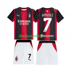 AC Milan Gimenez 7 Dres Domaći 2026-2027 Kratkih Rukava ,Dječji Komplet