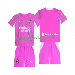 AC Milan Golmanski Dres Gostujući 2026-2027 Kratkih Rukava ,Dječji Komplet