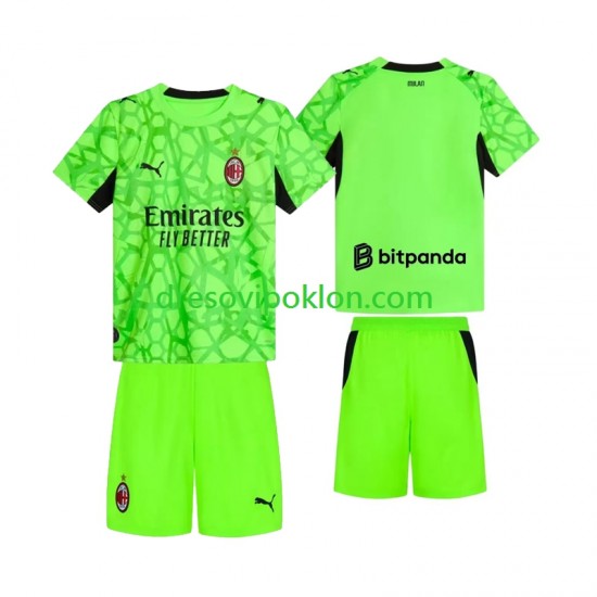 AC Milan Golmanski Dres Treći 2026-2027 Kratkih Rukava ,Dječji Komplet