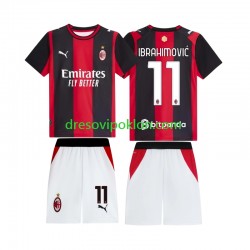 AC Milan Ibrahimovic 11 Dres Domaći 2026-2027 Kratkih Rukava ,Dječji Komplet