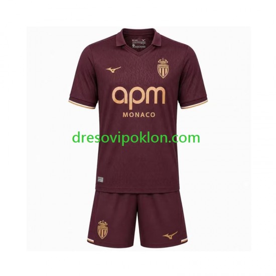 AS Monaco Dres Gostujući 2026-2027 Kratkih Rukava ,Dječji Komplet