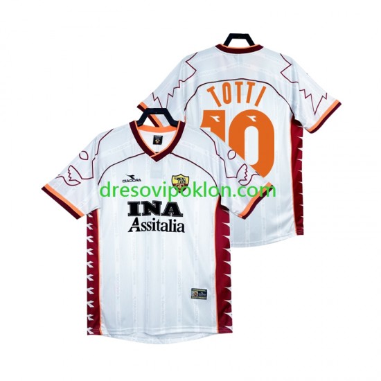 Roma Totti 10 2000 Retro Dres Gostujući 1999 Kratkih Rukava ,Muški