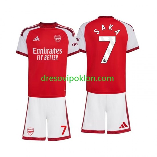 Arsenal Bukayo Saka 7 Dres Domaći 2026-2027 Kratkih Rukava ,Dječji Komplet