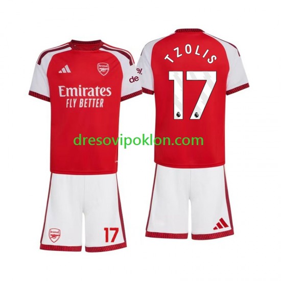 Arsenal Christos Tzolis 17 Dres Domaći 2026-2027 Kratkih Rukava ,Dječji Komplet