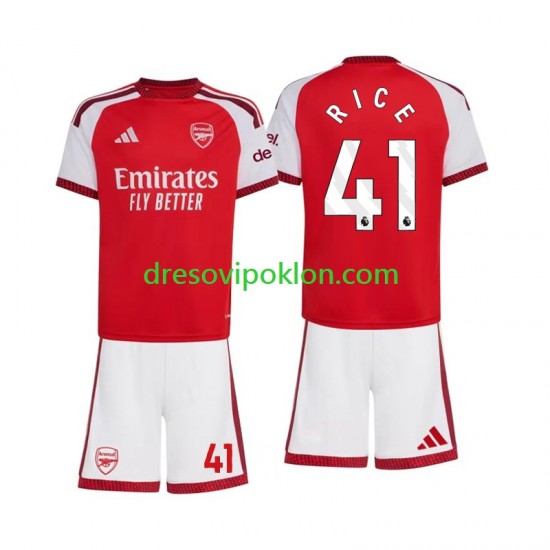 Arsenal Declan Rice 41 Dres Domaći 2026-2027 Kratkih Rukava ,Dječji Komplet