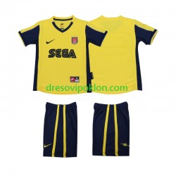 Arsenal 2000 2001 Retro Dres Gostujući Kratkih Rukava ,Dječji Komplet