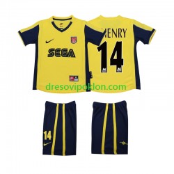 Arsenal Thierry Henry 14 2000 2001 Retro Dres Gostujući Kratkih Rukava ,Dječji Komplet Arsenal Thierry Henry 14 2000 2001 Retro Dres Gostujući Kratkih Rukava ,Dječji Komplet