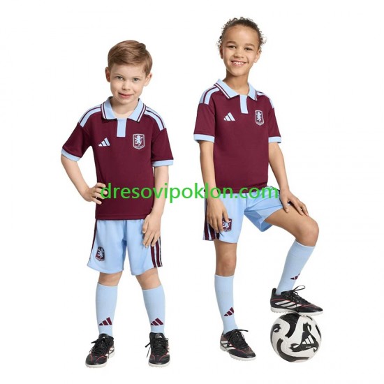 Aston Villa Dres Domaći 2026-2027 Kratkih Rukava ,Dječji Komplet