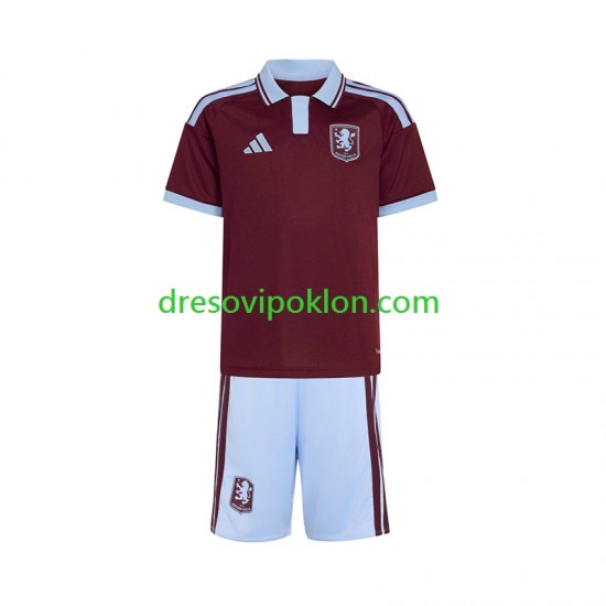 Aston Villa Dres Domaći 2026-2027 Kratkih Rukava ,Dječji Komplet