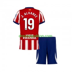 Atlético Madrid Julian Alvarez 19 Dres Domaći 2026-2027 Kratkih Rukava ,Dječji Komplet
