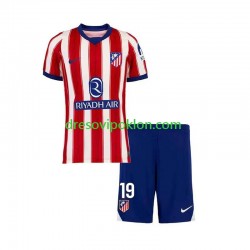 Atlético Madrid Julian Alvarez 19 Dres Domaći 2026-2027 Kratkih Rukava ,Dječji Komplet