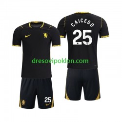Chelsea Moises Caicedo 25 Dres Gostujući 2026-2027 Kratkih Rukava ,Dječji Komplet