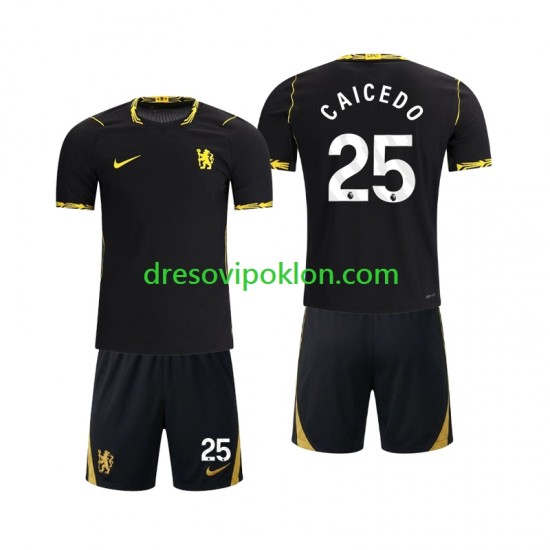 Chelsea Moises Caicedo 25 Dres Gostujući 2026-2027 Kratkih Rukava ,Dječji Komplet