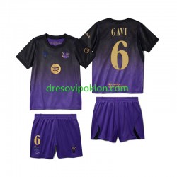 FC Barcelona Gavi 6 Dres Gostujući 2026-2027 Kratkih Rukava ,Dječji Komplet