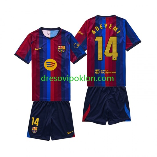 FC Barcelona Karim Adeyemi 14 Dres Domaći 2026-2027 Kratkih Rukava ,Dječji Komplet