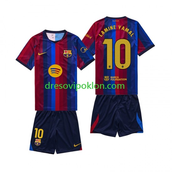 FC Barcelona Lamine Yamal 10 Dres Domaći 2026-2027 Kratkih Rukava ,Dječji Komplet