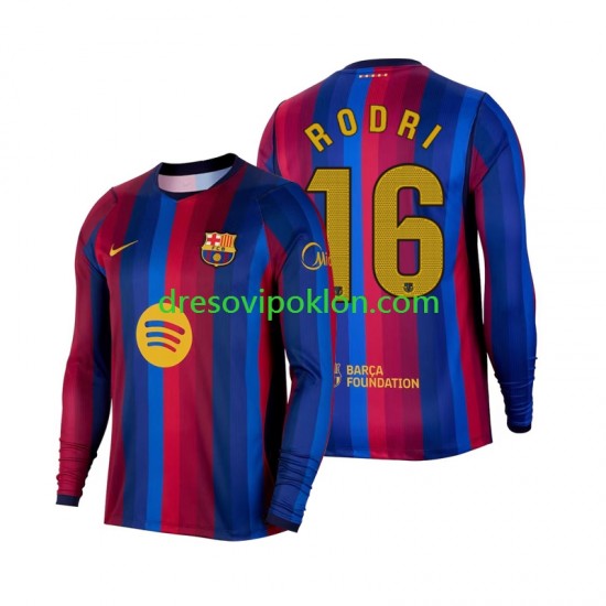 FC Barcelona Rodri 16 Dres Domaći 2026-2027 Dugim Rukavima ,Muški