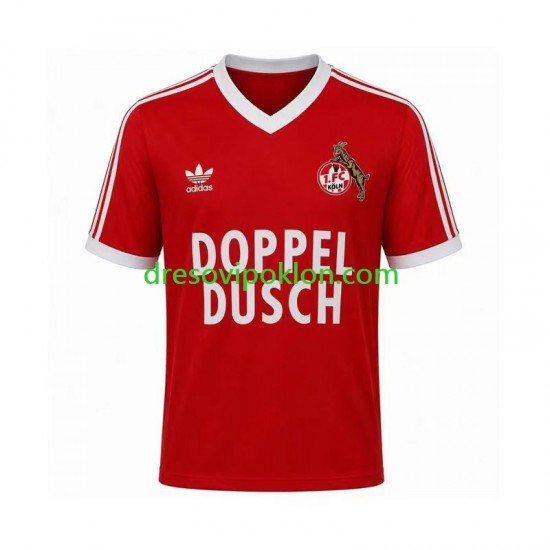FC Köln 1984 1985 Retro Dres Gostujući Kratkih Rukava ,Muški