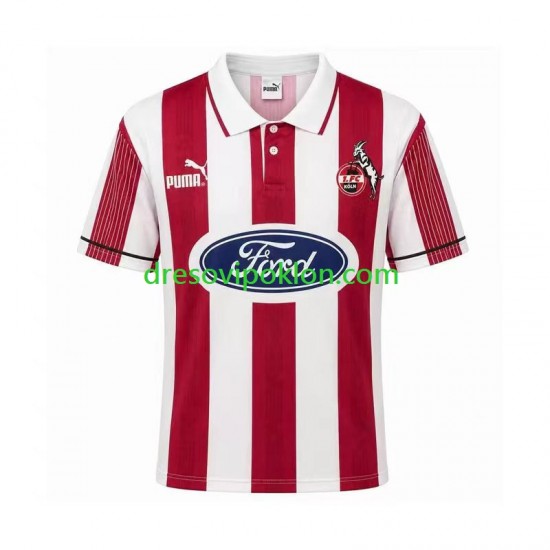 FC Köln 1995 1996 Retro Dres Domaći Kratkih Rukava ,Muški
