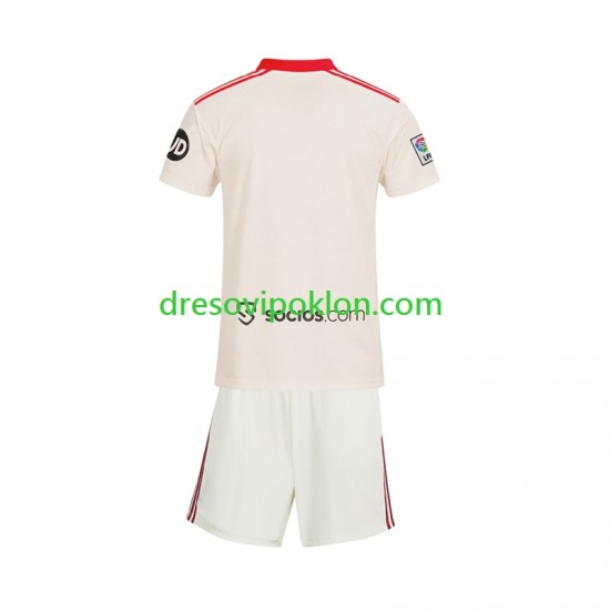 Sevilla FC Retro Dres Domaći 2025-2026 Kratkih Rukava ,Dječji Komplet