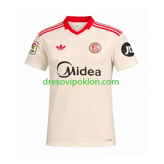 Sevilla FC Retro Dres Domaći 2025-2026 Kratkih Rukava ,Muški
