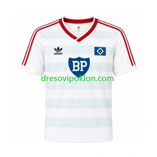 Hamburger SV 1986 Retro Dres Gostujući Kratkih Rukava ,Muški