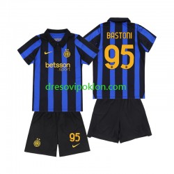 Inter Milan Alessandro Bastoni 95 Dres Domaći 2026-2027 Kratkih Rukava ,Dječji Komplet