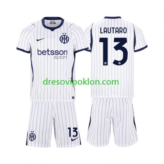 Inter Milan Lautaro Martinez 13 Dres Gostujući 2026-2027 Kratkih Rukava ,Dječji Komplet