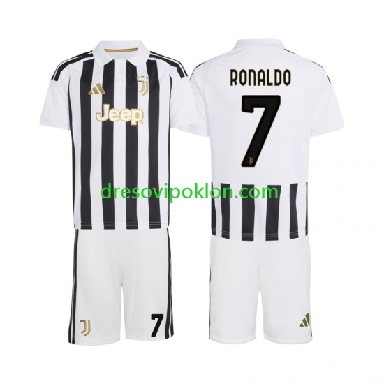 Juventus Cristiano Ronaldo 7 Dres Domaći 2026-2027 Kratkih Rukava ,Dječji Komplet