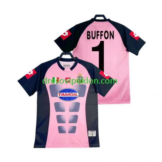 Juventus Golmanski Buffon 1 Retro Dres Gostujući 2002-2003 Kratkih Rukava ,Muški