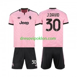 Juventus Jonathan David 30 Dres Gostujući 2026-2027 Kratkih Rukava ,Dječji Komplet