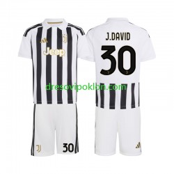 Juventus Jonathan David 30 Dres Domaći 2026-2027 Kratkih Rukava ,Dječji Komplet
