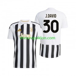Juventus Jonathan David 30 Dres Domaći 2026-2027 Kratkih Rukava ,Muški