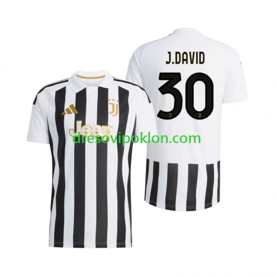 Juventus Jonathan David 30 Dres Domaći 2026-2027 Kratkih Rukava ,Muški