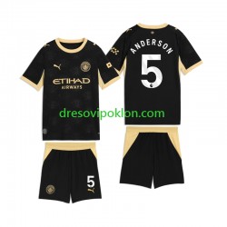 Manchester City Elliot Anderson 5 Dres Gostujući 2026-2027 Kratkih Rukava ,Dječji Komplet