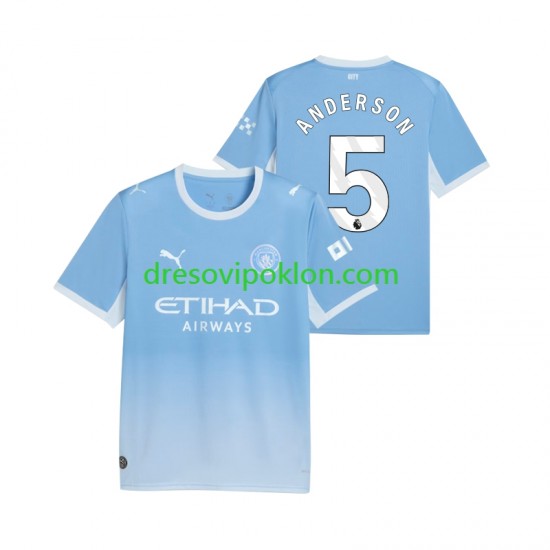 Manchester City Elliot Anderson 5 Dres Domaći 2026-2027 Kratkih Rukava ,Muški