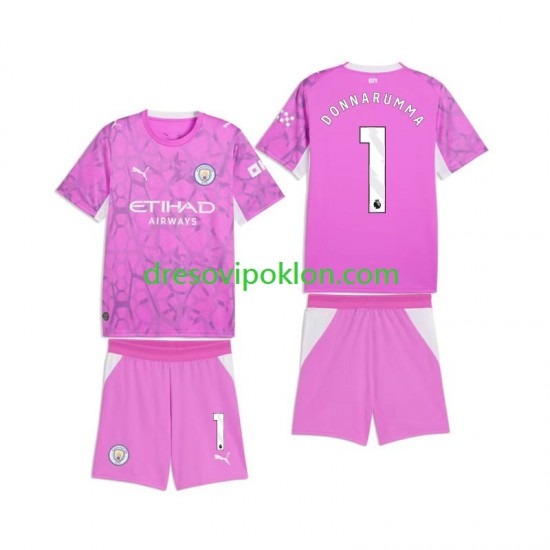 Manchester City Golmanski Gianluigi Donnarumma 1 Dres Gostujući 2026-2027 Kratkih Rukava ,Dječji Komplet