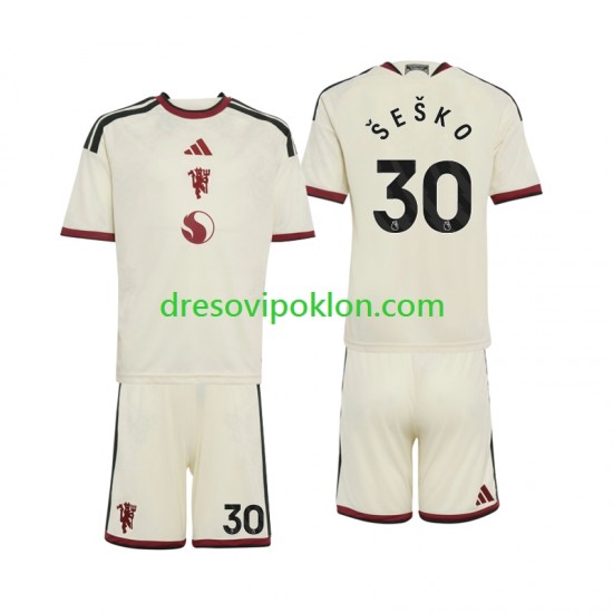 Manchester United Benjamin Sesko 30 Dres Treći 2026-2027 Kratkih Rukava ,Dječji Komplet