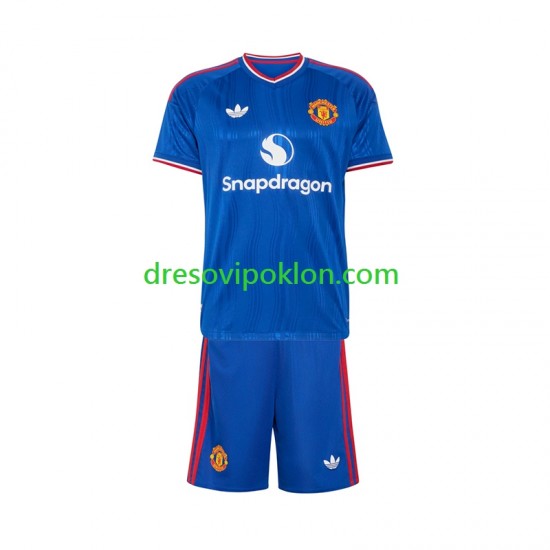 Manchester United Dres Gostujući 2026-2027 Kratkih Rukava ,Dječji Komplet