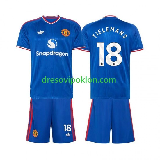 Manchester United Youri Tielemans 18 Dres Gostujući 2026-2027 Kratkih Rukava ,Dječji Komplet