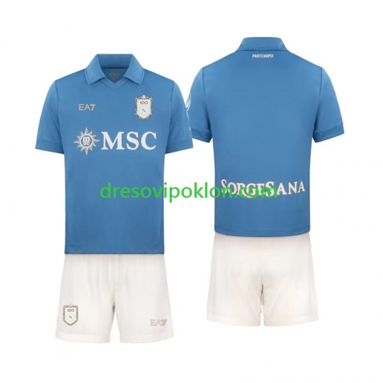 Napoli Dres Domaći 2026-2027 Kratkih Rukava ,Dječji Komplet
