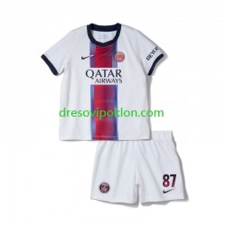 Paris Saint-Germain Joao Neves 87 Dres Gostujući 2026-2027 Kratkih Rukava ,Dječji Komplet