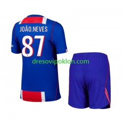 Paris Saint-Germain Joao Neves 87 Dres Domaći 2026-2027 Kratkih Rukava ,Dječji Komplet