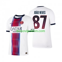 Paris Saint-Germain Joao Neves 87 Dres Gostujući 2026-2027 Kratkih Rukava ,Muški Paris Saint-Germain Joao Neves 87 Dres Gostujući 2026-2027 Kratkih Rukava ,Muški