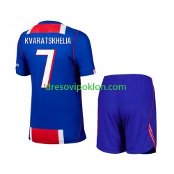 Paris Saint-Germain Khvicha Kvaratskhelia 7 Dres Domaći 2026-2027 Kratkih Rukava ,Dječji Komplet