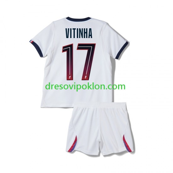 Paris Saint-Germain Vitinha 17 Dres Gostujući 2026-2027 Kratkih Rukava ,Dječji Komplet