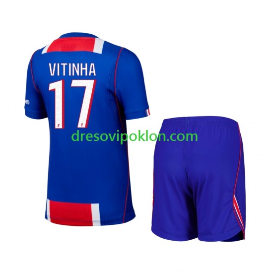 Paris Saint-Germain Vitinha 17 Dres Domaći 2026-2027 Kratkih Rukava ,Dječji Komplet