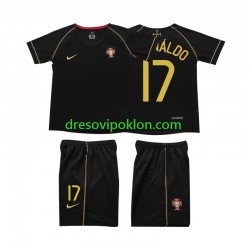 Portugal Cristiano Ronaldo 17 Retro Dres Gostujući 2006 Kratkih Rukava ,Dječji Komplet