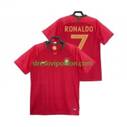 Portugal Cristiano Ronaldo 7 2018 Retro Dres Domaći Kratkih Rukava ,Muški